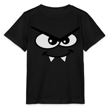Evil Peep Cartoon Monster Face Vampire Teeth - T-shirt bio MINI CREATOR Stanley/Stella Enfant - noir - Devant - Mikhail (115cm)
