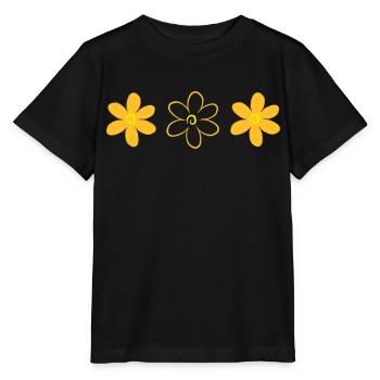 flower - Stanley/Stella MINI CREATOR Kids’ T-Shirt - black - Front - Mikhail (115cm)