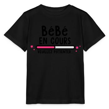 bébé en cours(veuillez patienter) - T-shirt bio MINI CREATOR Stanley/Stella Enfant - noir - Devant - Mikhail (115cm)