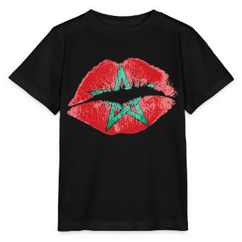 Kiss (Maroc / Maroc) - T-shirt bio MINI CREATOR Stanley/Stella Enfant - noir - Devant - Mikhail (115cm)
