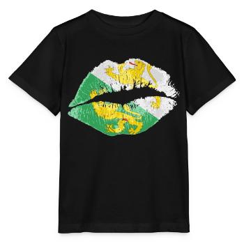 Kiss (Thurgovie) - T-shirt bio MINI CREATOR Stanley/Stella Enfant - noir - Devant - Mikhail (115cm)