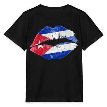 Kiss (Cuba / Cuba) - T-shirt bio MINI CREATOR Stanley/Stella Enfant - noir - Devant - Mikhail (115cm)