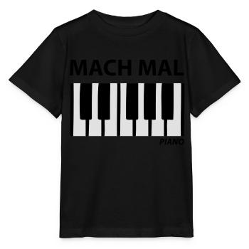 mach mal piano - T-shirt bio MINI CREATOR Stanley/Stella Enfant - noir - Devant - Mikhail (115cm)