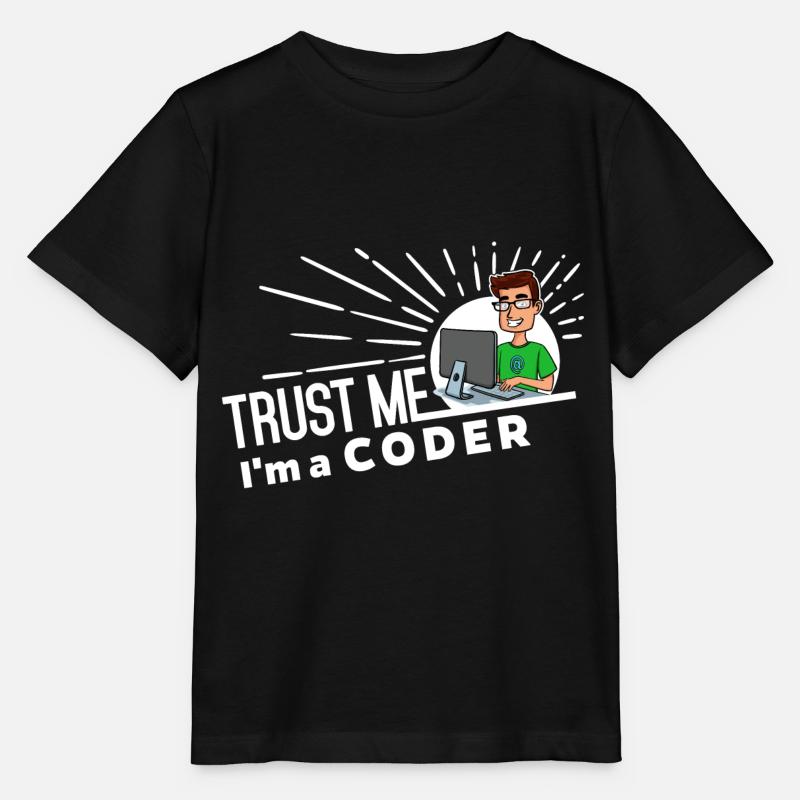 Programmeur - Faites-moi confiance - T-shirt bio MINI CREATOR Stanley/Stella Enfant - noir