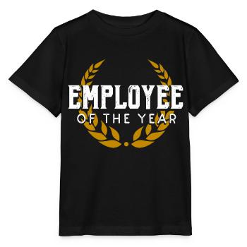 Mitarbeiter des Jahres Auszeichnung Geschenk Büro - Stanley/Stella Kinder T-Shirt MINI CREATOR  - Schwarz - Vorne - Mikhail (115cm)
