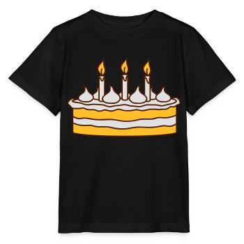 Birthday Cake - Stanley/Stella MINI CREATOR Kids’ T-Shirt - black - Front - Mikhail (115cm)