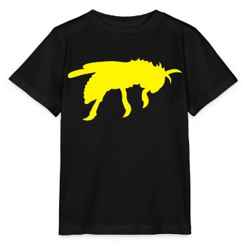 hornet guepe bee silhouette shade - Stanley/Stella MINI CREATOR Kids’ T-Shirt - black - Front - Mikhail (115cm)