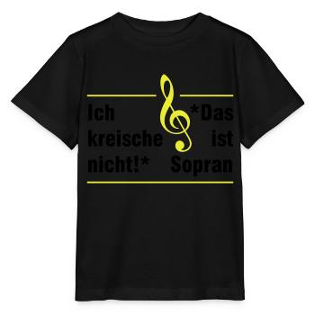 Soprano - Stanley/Stella MINI CREATOR Kids’ T-Shirt - black - Front - Mikhail (115cm)