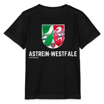 Astrein-Westfale NRW Design - Stanley/Stella Kinder T-Shirt MINI CREATOR  - Schwarz - Vorne - Mikhail (115cm)