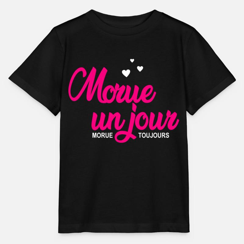 morue un jour morue toujours - T-shirt bio MINI CREATOR Stanley/Stella Enfant - noir