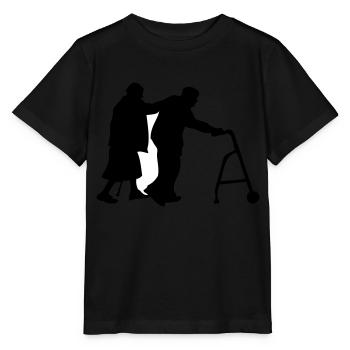 Opa Oma Sanitäter alt alt - Stanley/Stella Kinder T-Shirt MINI CREATOR  - Schwarz - Vorne - Mikhail (115cm)