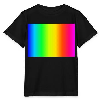 Motif dégradé de différentes couleurs - T-shirt bio MINI CREATOR Stanley/Stella Enfant - noir - Devant - Mikhail (115cm)