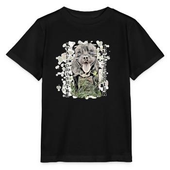 Staffordshire Bull Terrier2 - Stanley/Stella MINI CREATOR Kids’ T-Shirt - black - Front - Mikhail (115cm)