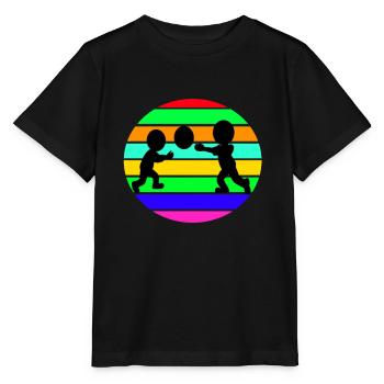 kid playing - Stanley/Stella MINI CREATOR Kids’ T-Shirt - black - Front - Mikhail (115cm)