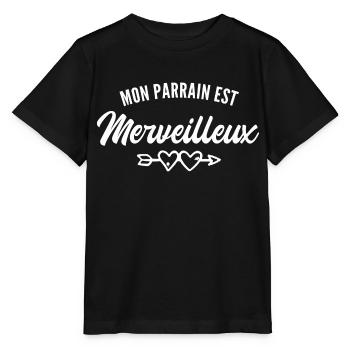 Mon parrain est merveilleux - T-shirt bio MINI CREATOR Stanley/Stella Enfant - noir - Devant - Mikhail (115cm)