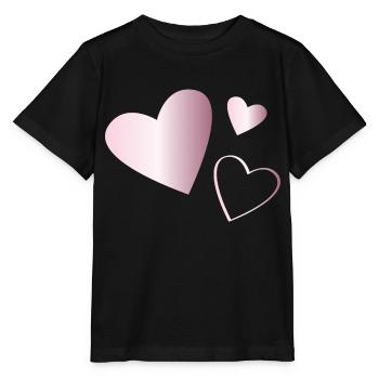 Zwei Herzen Turmalin rosa - Stanley/Stella Kinder T-Shirt MINI CREATOR  - Schwarz - Vorne - Mikhail (115cm)