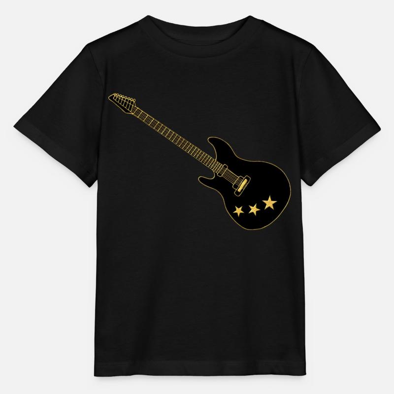 Guitare - T-shirt bio MINI CREATOR Stanley/Stella Enfant - noir
