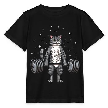 Powerlifter Strongman - Stanley/Stella Kinder T-Shirt MINI CREATOR  - Schwarz - Vorne - Mikhail (115cm)