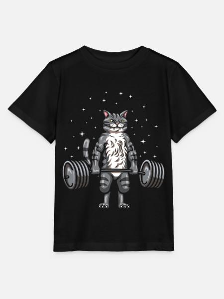 Powerlifter Strongman - Stanley/Stella Kinder T-Shirt MINI CREATOR - Schwarz