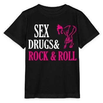 Rock Music Rock and Roll - Stanley/Stella MINI CREATOR Kids’ T-Shirt - black - Front - Mikhail (115cm)