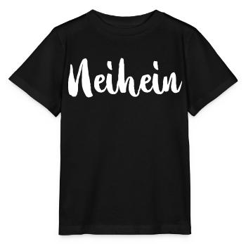 Neihein Nö Nee Nein Ablehnung Kein Bock Geschenk - Stanley/Stella Kinder T-Shirt MINI CREATOR  - Schwarz - Vorne - Mikhail (115cm)