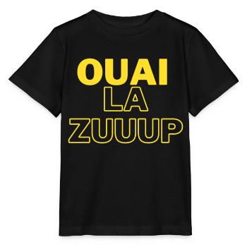 Ouai la ZUUUP - T-shirt bio MINI CREATOR Stanley/Stella Enfant - noir - Devant - Mikhail (115cm)