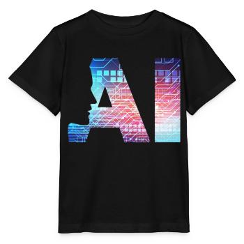intelligence artificielle - T-shirt bio MINI CREATOR Stanley/Stella Enfant - noir - Devant - Mikhail (115cm)