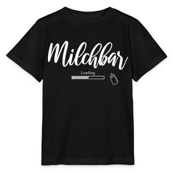 Milchbar Ladebalken Milchflasche Baby Milchnahrung - Stanley/Stella Kinder T-Shirt MINI CREATOR  - Schwarz - Vorne - Mikhail (115cm)