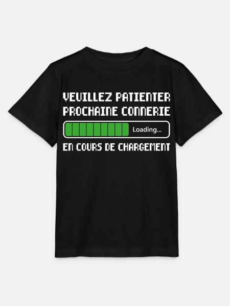 Prochaine Connerie En Cours De Chargement Cadeau - T-shirt bio MINI CREATOR Stanley/Stella Enfant - noir