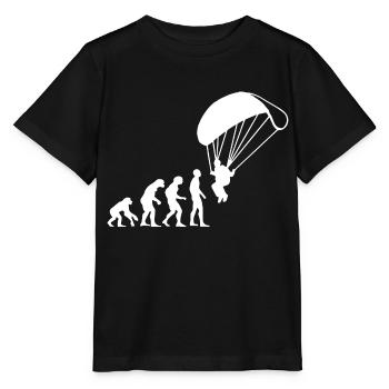 Paragliding - Stanley/Stella Kinder T-Shirt MINI CREATOR  - Schwarz - Vorne - Mikhail (115cm)