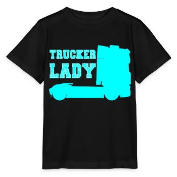 Trucker Lady, Trucker Babes, Trucker Girl LKW TIR - T-shirt bio MINI CREATOR Stanley/Stella Enfant - noir - Devant - Mikhail (115cm)