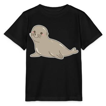 Lion de mer - T-shirt bio MINI CREATOR Stanley/Stella Enfant - noir - Devant - Mikhail (115cm)