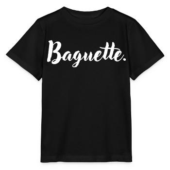Original baguette france food bread cliché - Stanley/Stella MINI CREATOR Kids’ T-Shirt - black - Front - Mikhail (115cm)