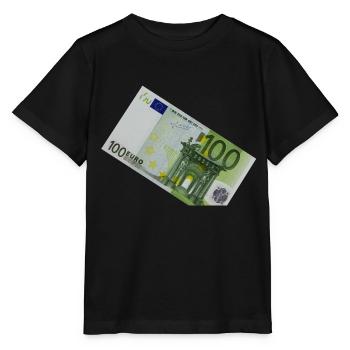 100 euro banknote on white background - Stanley/Stella Kinder T-Shirt MINI CREATOR  - Schwarz - Vorne - Mikhail (115cm)