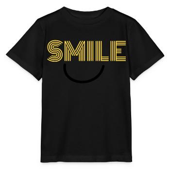SMILE - Stanley/Stella Kinder T-Shirt MINI CREATOR  - Schwarz - Vorne - Mikhail (115cm)