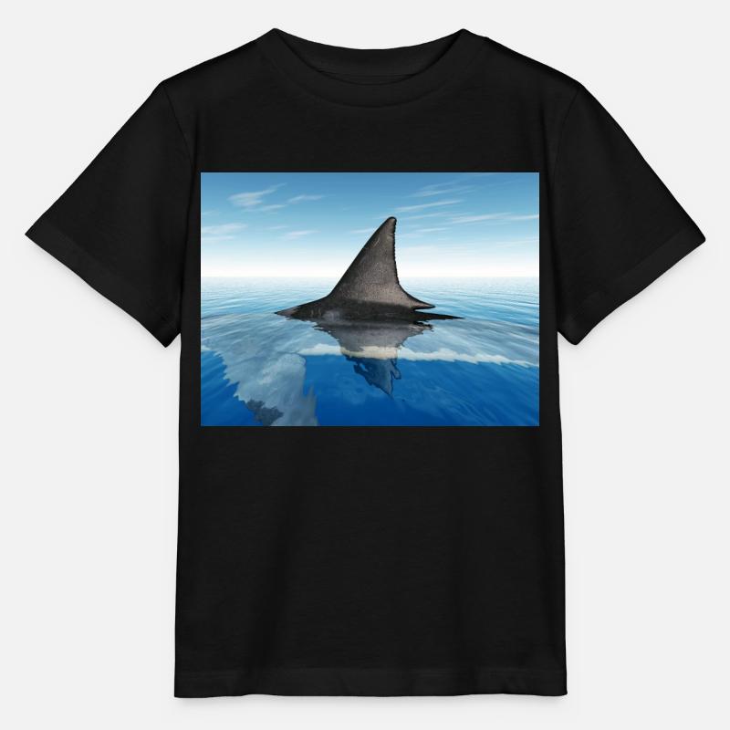 Großer weißer Hai - Stanley/Stella Kinder T-Shirt MINI CREATOR - Schwarz