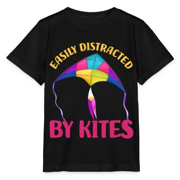 Cerf-volant - T-shirt bio MINI CREATOR Stanley/Stella Enfant - noir - Devant - Mikhail (115cm)