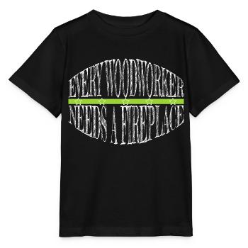 bûcheron blague marteau-piqueur charpentier blague - T-shirt bio MINI CREATOR Stanley/Stella Enfant - noir - Devant - Mikhail (115cm)