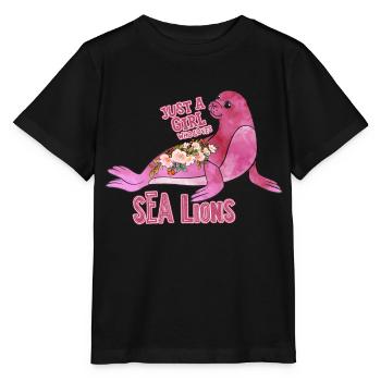 Ocean Sublimation - Stanley/Stella MINI CREATOR Kids’ T-Shirt - black - Front - Mikhail (115cm)