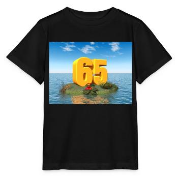 Jahreszahl 65 - Stanley/Stella Kinder T-Shirt MINI CREATOR  - Schwarz - Vorne - Mikhail (115cm)