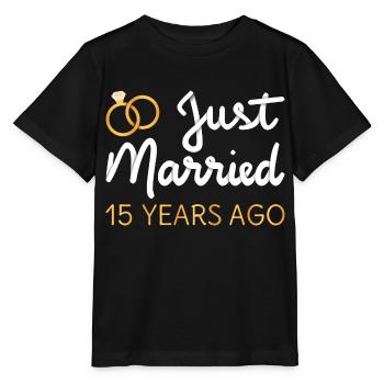 Gerade vor 15 Jahren geheiratet IV - Stanley/Stella Kinder T-Shirt MINI CREATOR  - Schwarz - Vorne - Mikhail (115cm)