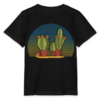 Cacti - Stanley/Stella MINI CREATOR Kids’ T-Shirt - black - Front - Mikhail (115cm)