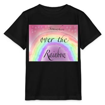 Somewhere Ober the rainbow - Stanley/Stella Kinder T-Shirt MINI CREATOR  - Schwarz - Vorne - Mikhail (115cm)