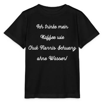 coffein coffeeshop frühstück latte cookie - Stanley/Stella Kinder T-Shirt MINI CREATOR  - Schwarz - Vorne - Mikhail (115cm)