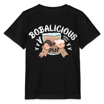 Optimistic - Cheerful Positive - Stanley/Stella MINI CREATOR Kids’ T-Shirt - black - Front - Mikhail (115cm)