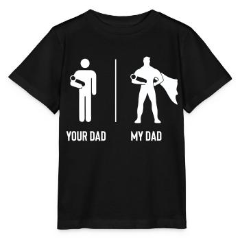 ton père, mon père - T-shirt bio MINI CREATOR Stanley/Stella Enfant - noir - Devant - Mikhail (115cm)
