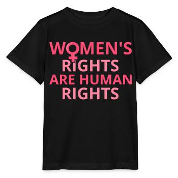 Frauenrechte sind Menschenrechte II - Stanley/Stella Kinder T-Shirt MINI CREATOR  - Schwarz - Vorne - Mikhail (115cm)