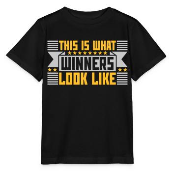 À quoi ressemblent les gagnants - T-shirt bio MINI CREATOR Stanley/Stella Enfant - noir - Devant - Mikhail (115cm)
