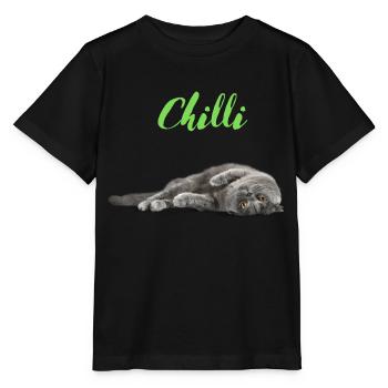 Chilli - Stanley/Stella Kinder T-Shirt MINI CREATOR  - Schwarz - Vorne - Mikhail (115cm)