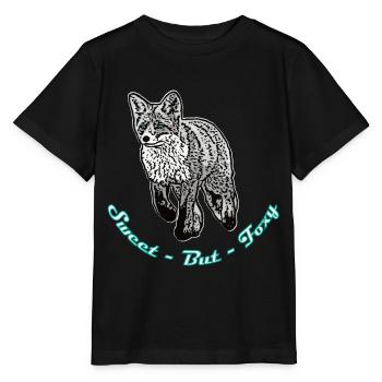 Sweet but Foxy - Stanley/Stella Kinder T-Shirt MINI CREATOR  - Schwarz - Vorne - Mikhail (115cm)
